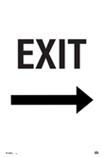Exit & Right Hand Arrow